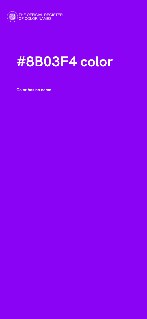 #8B03F4 color image