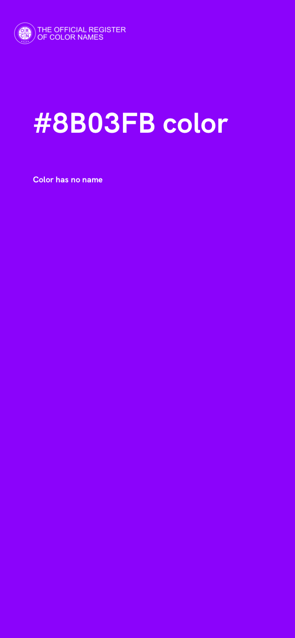 #8B03FB color image