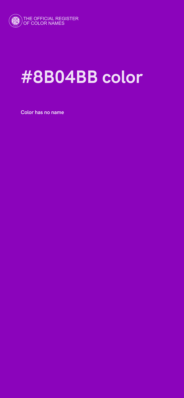 #8B04BB color image