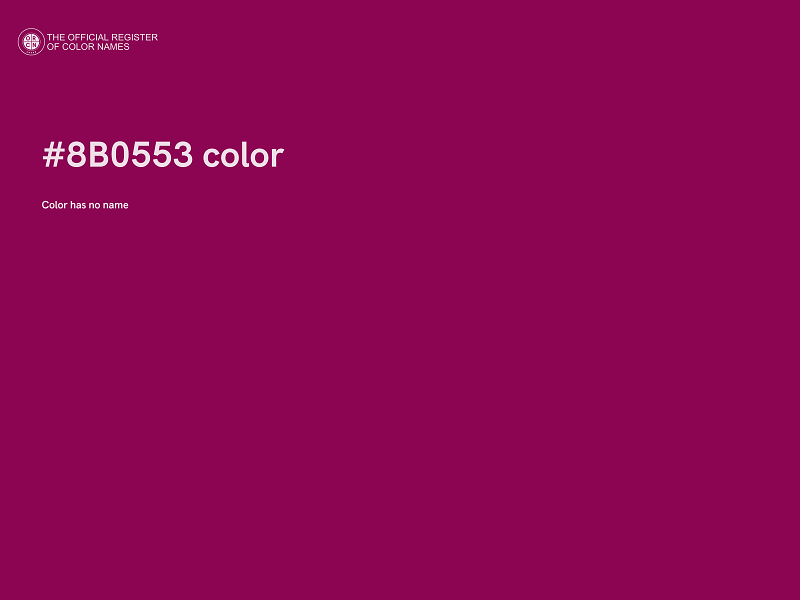 #8B0553 color image