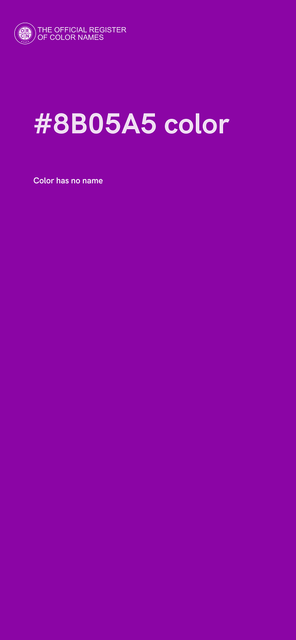#8B05A5 color image