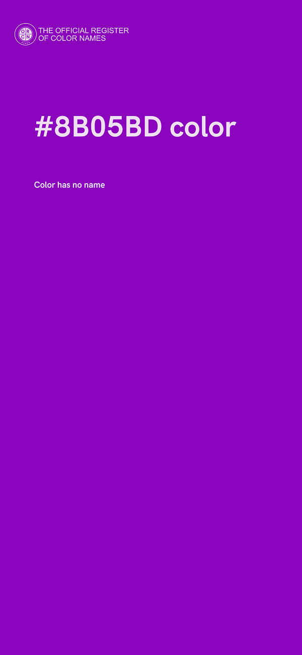 #8B05BD color image
