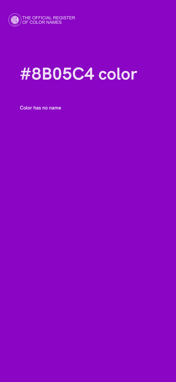 #8B05C4 color image