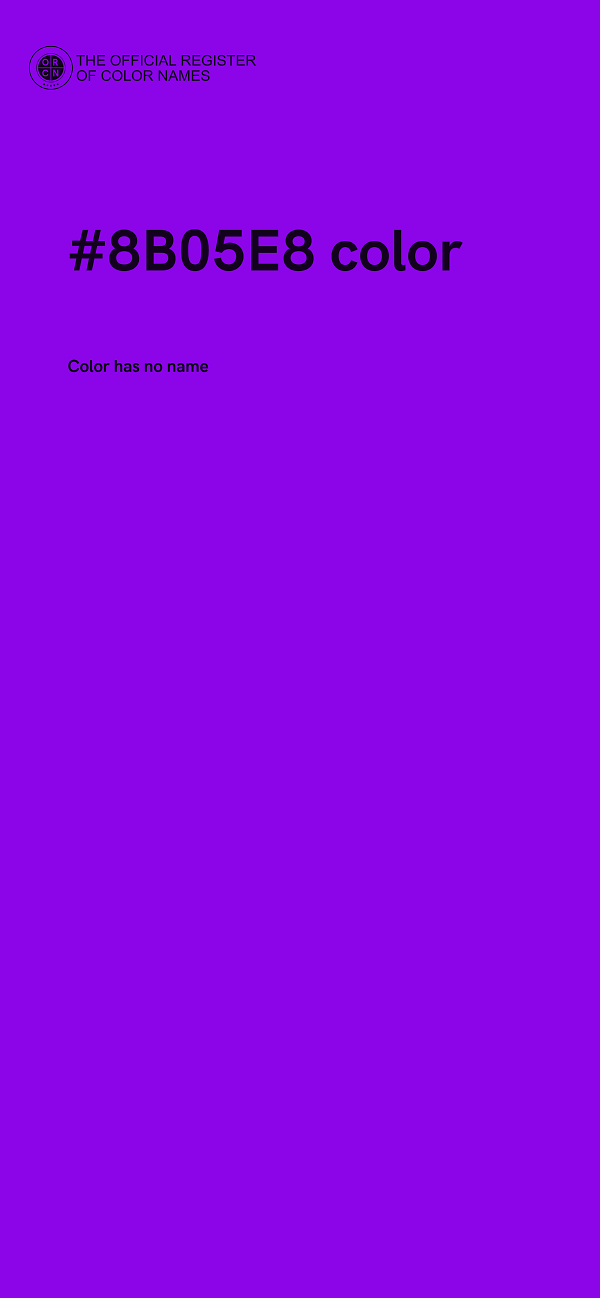 #8B05E8 color image