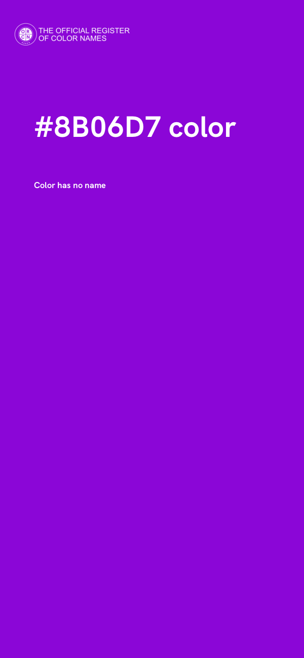 #8B06D7 color image