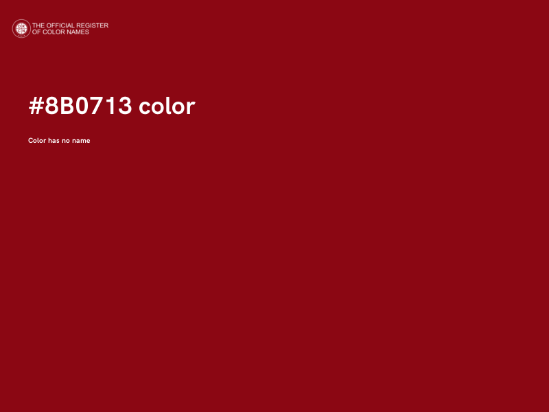 #8B0713 color image