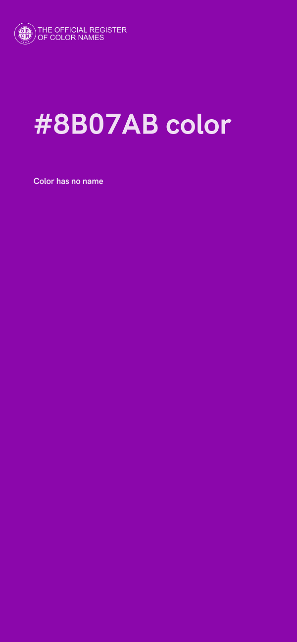 #8B07AB color image