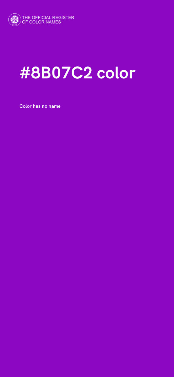 #8B07C2 color image