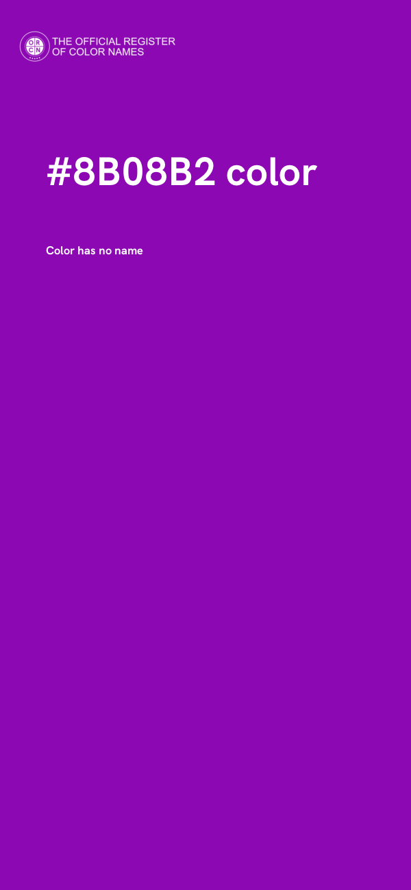 #8B08B2 color image