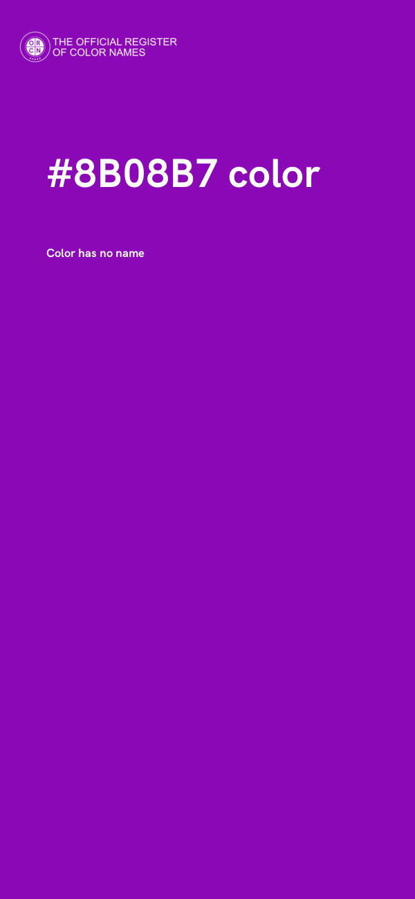 #8B08B7 color image