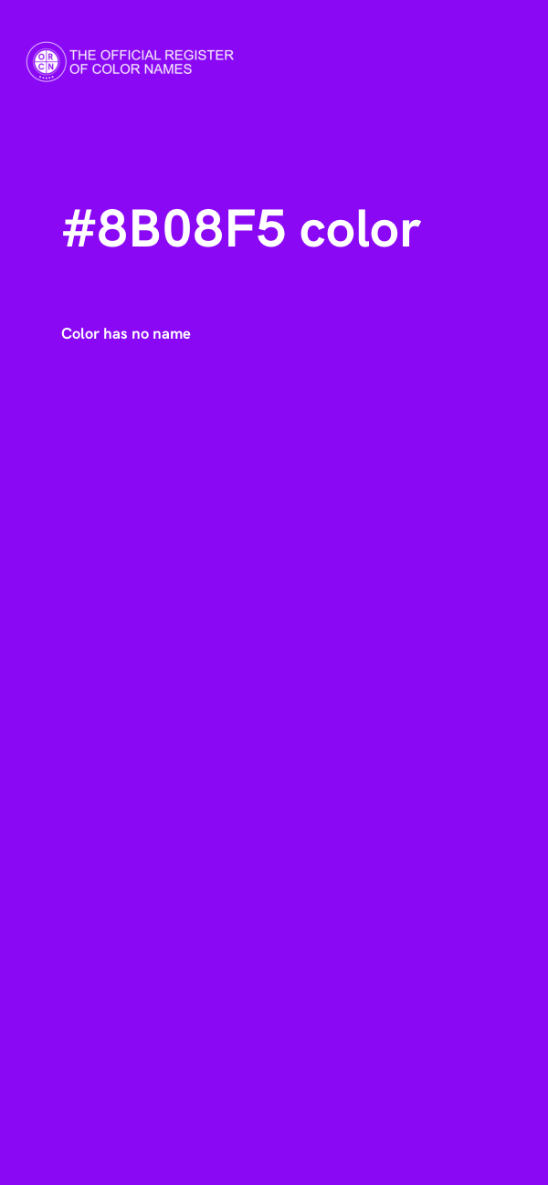 #8B08F5 color image
