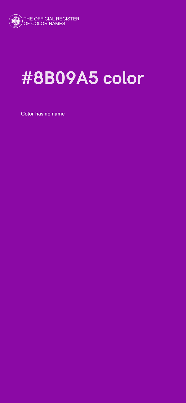 #8B09A5 color image