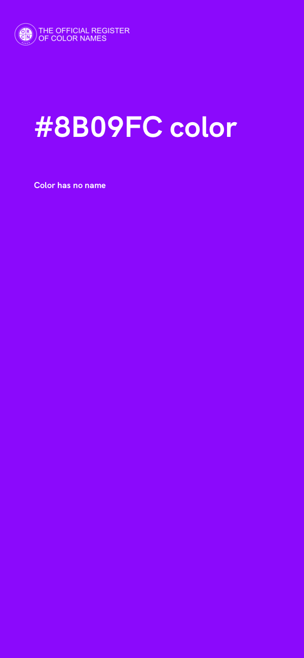 #8B09FC color image