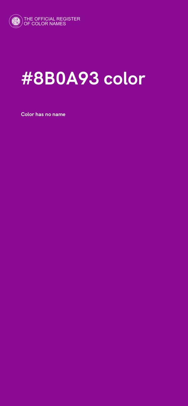 #8B0A93 color image