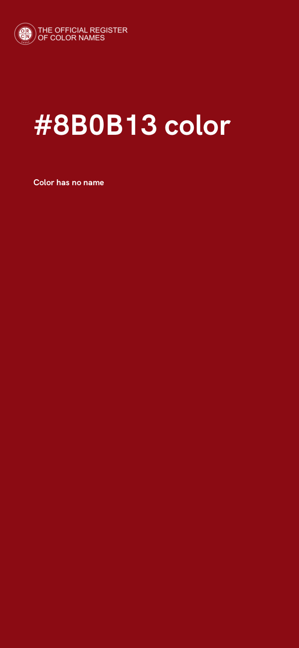 #8B0B13 color image