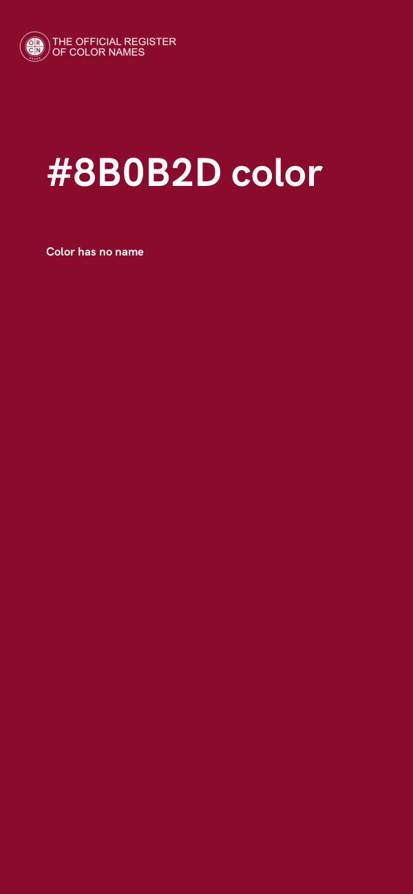 #8B0B2D color image
