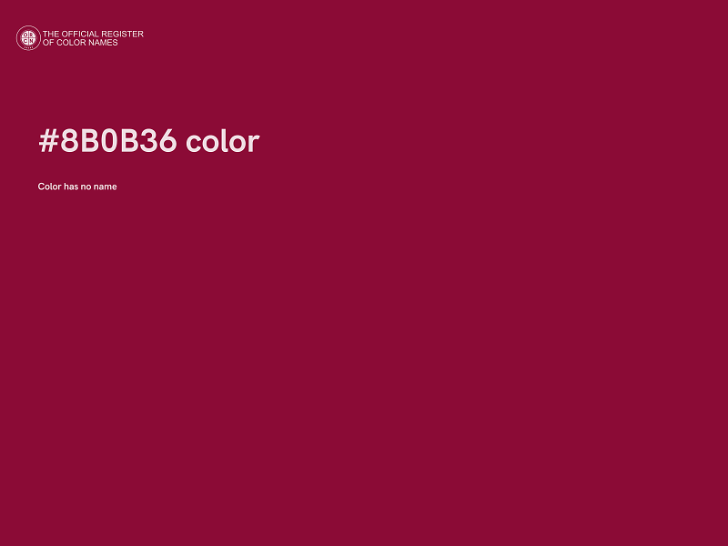 #8B0B36 color image