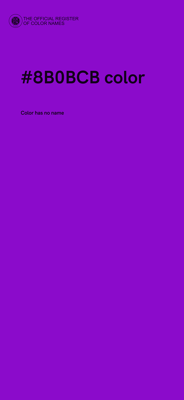 #8B0BCB color image