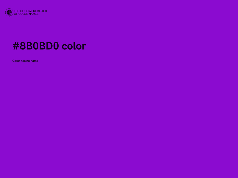 #8B0BD0 color image