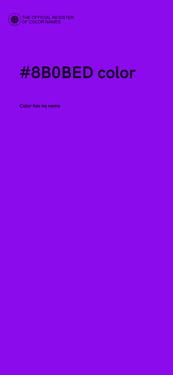 #8B0BED color image