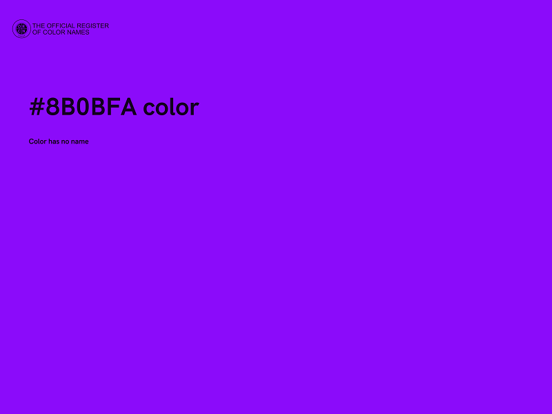 #8B0BFA color image