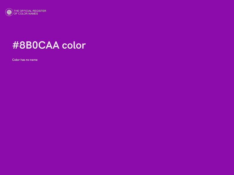 #8B0CAA color image