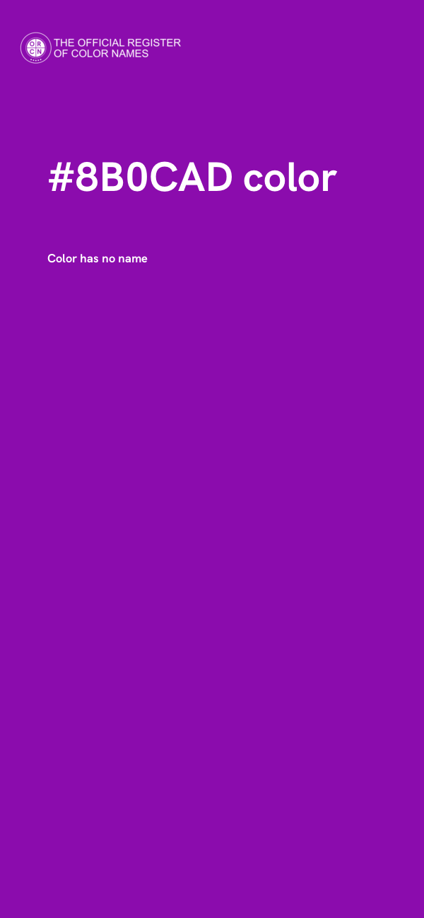 #8B0CAD color image
