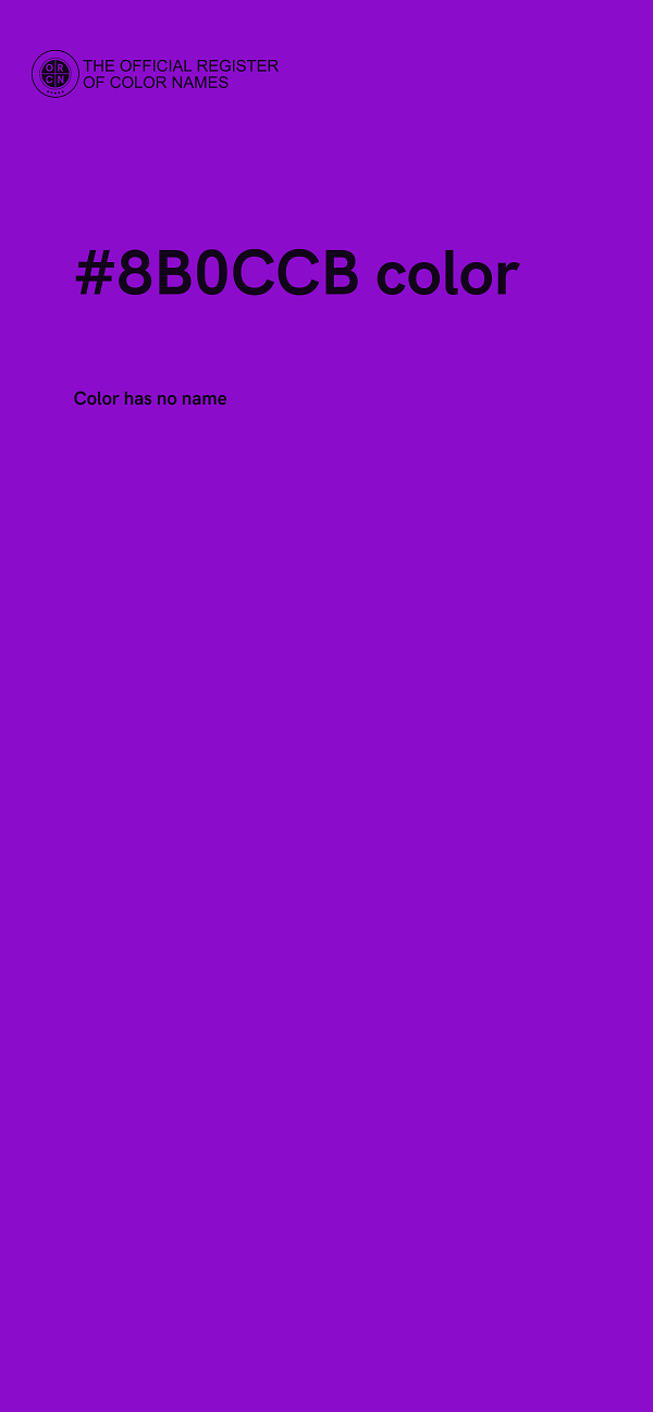 #8B0CCB color image
