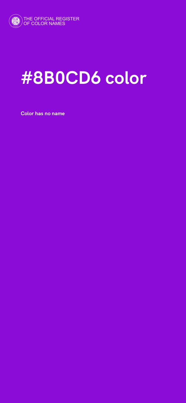 #8B0CD6 color image