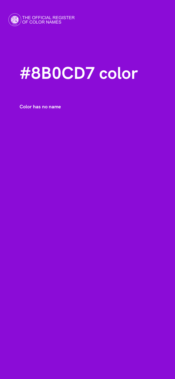 #8B0CD7 color image