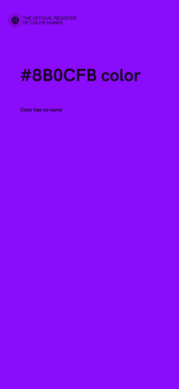 #8B0CFB color image