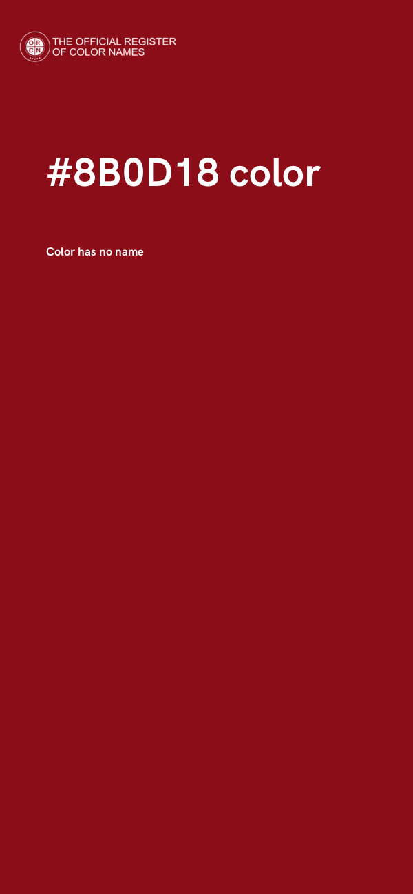 #8B0D18 color image