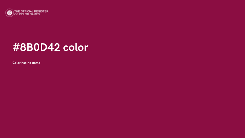 #8B0D42 color image