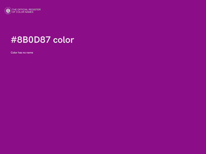 #8B0D87 color image