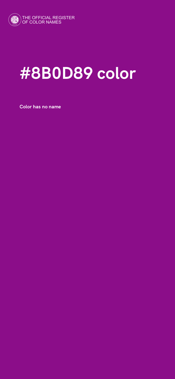 #8B0D89 color image