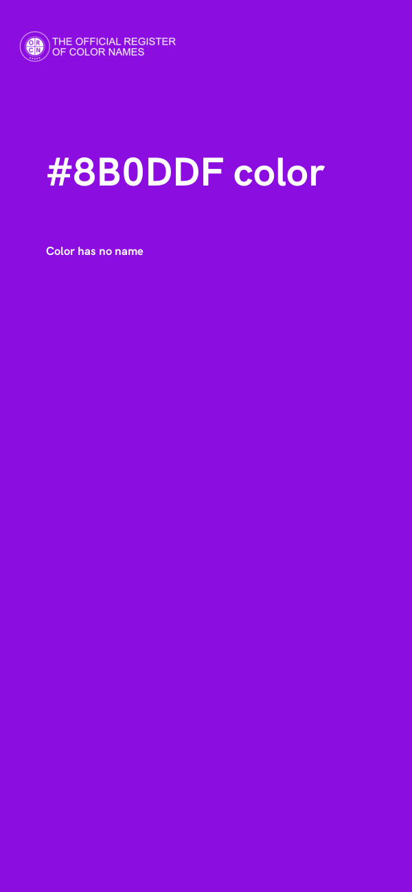 #8B0DDF color image