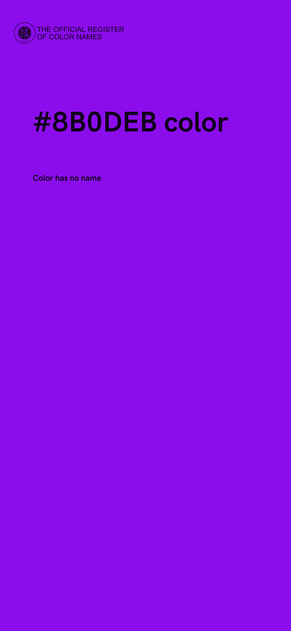 #8B0DEB color image