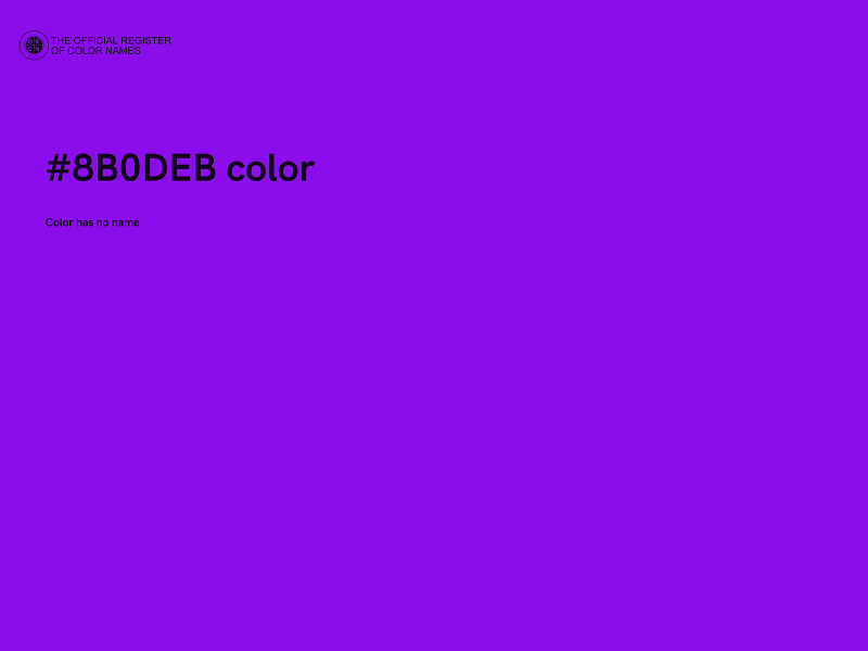#8B0DEB color image