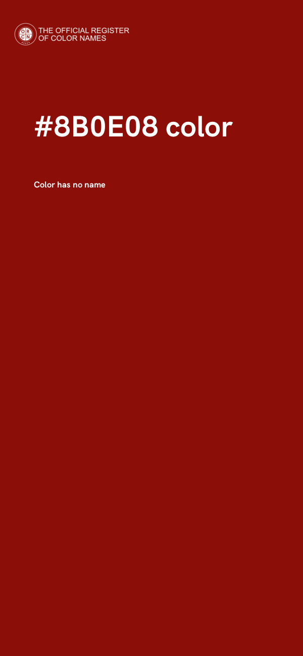 #8B0E08 color image