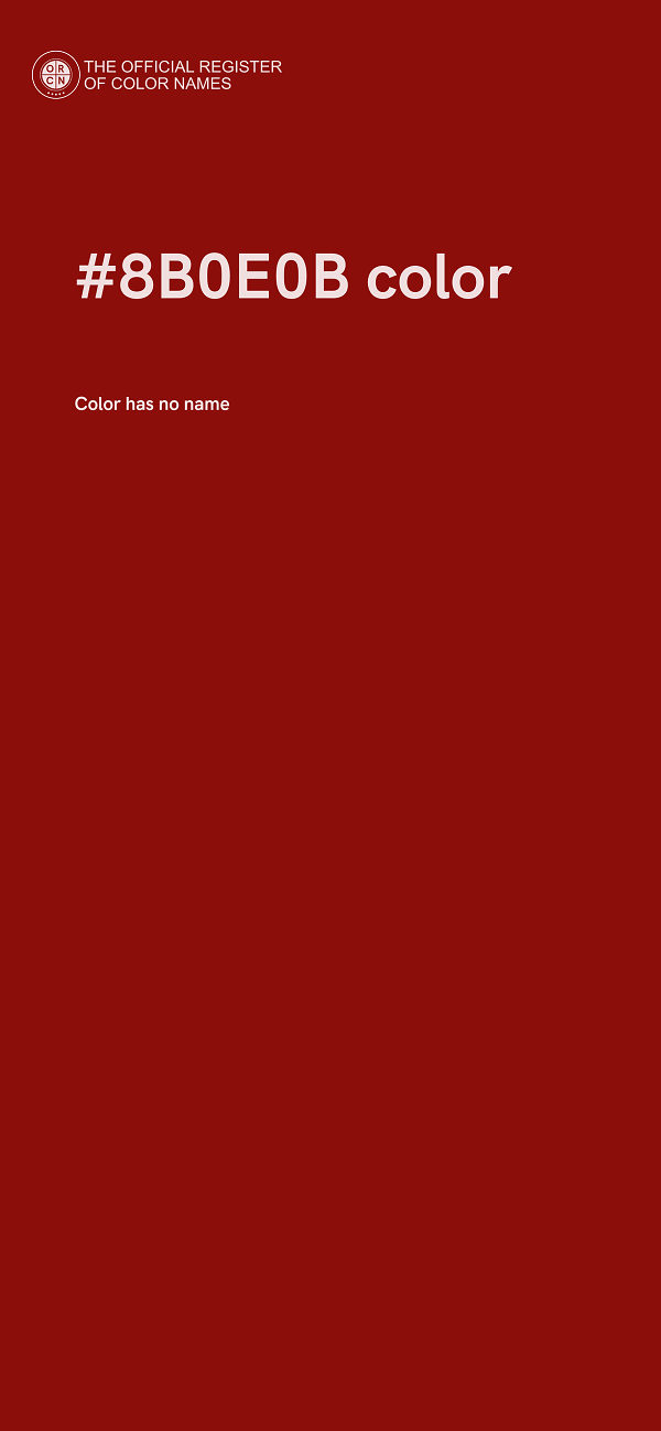 #8B0E0B color image
