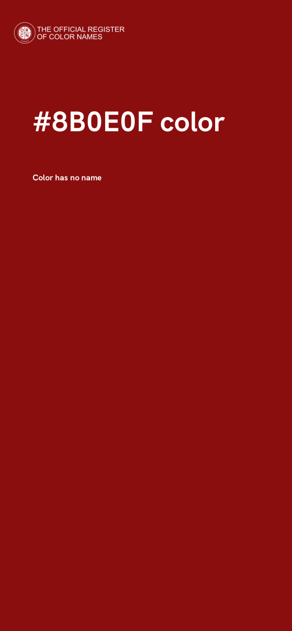 #8B0E0F color image