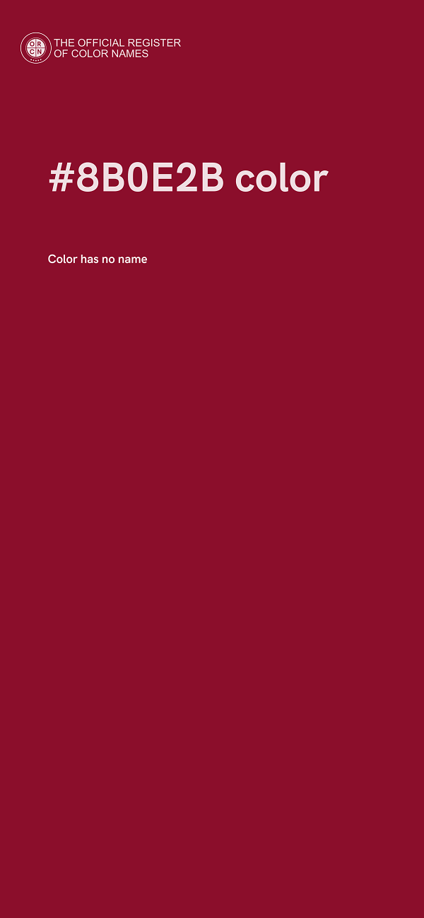 #8B0E2B color image