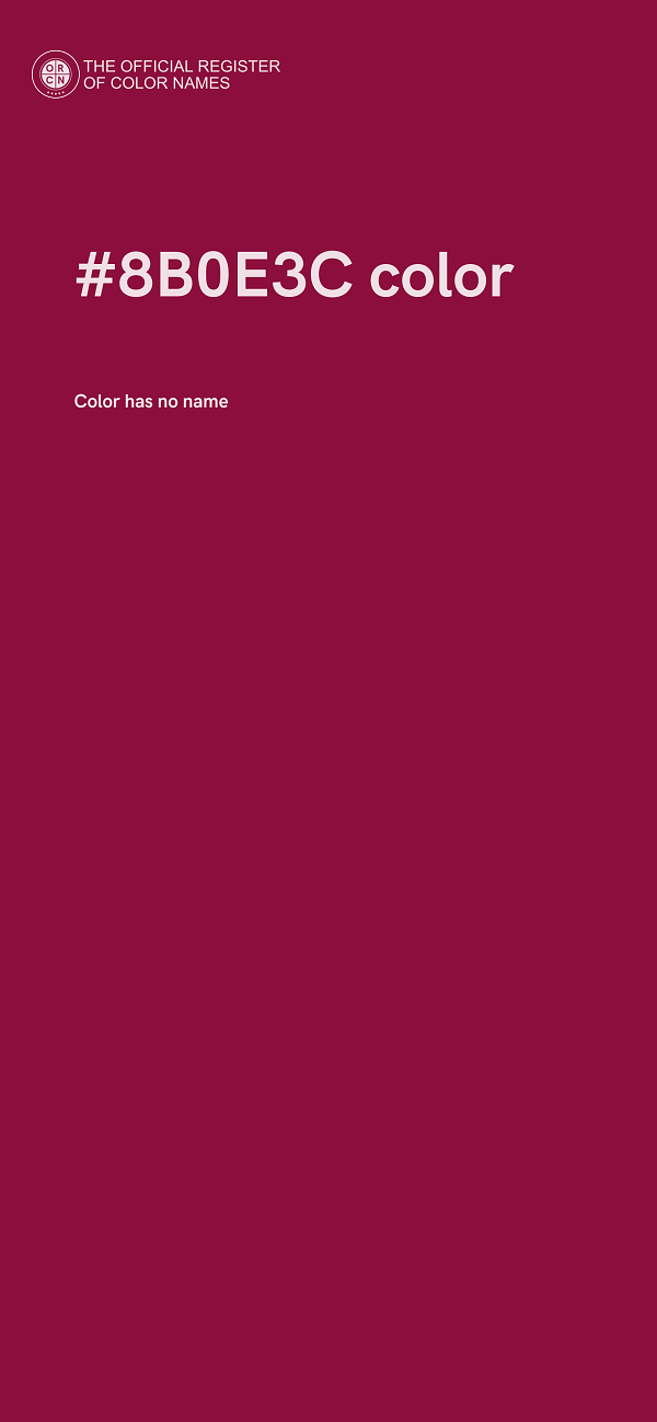 #8B0E3C color image