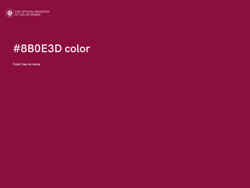 #8B0E3D color image