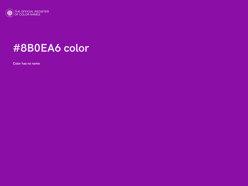 #8B0EA6 color image