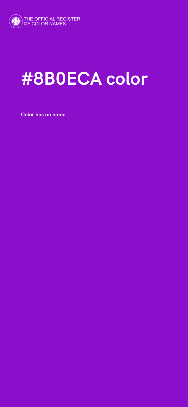 #8B0ECA color image