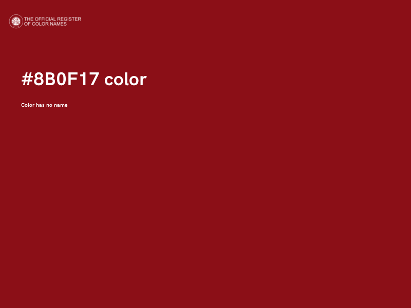 #8B0F17 color image