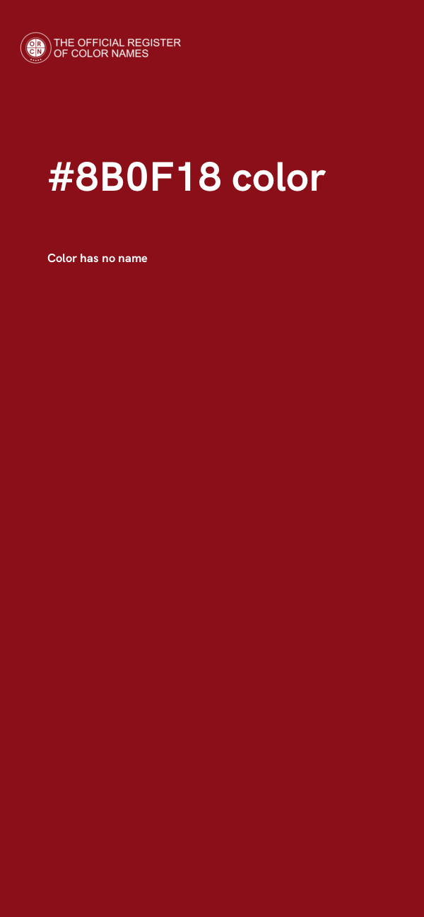 #8B0F18 color image
