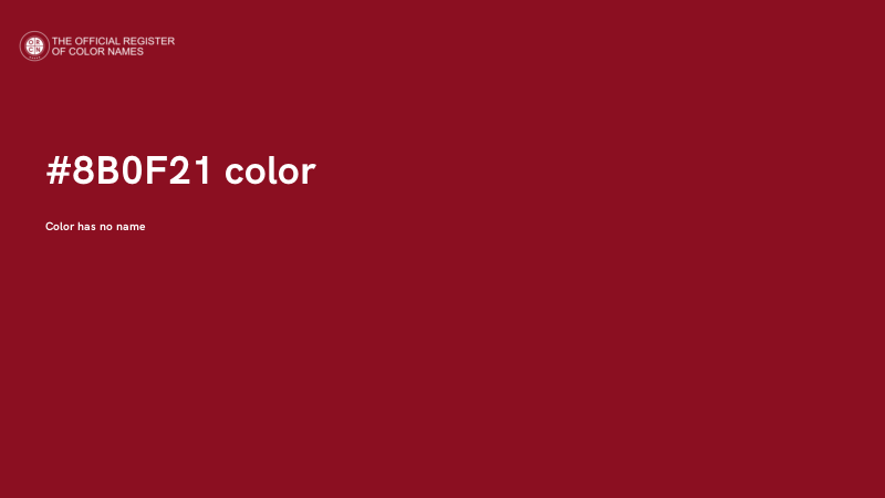 #8B0F21 color image