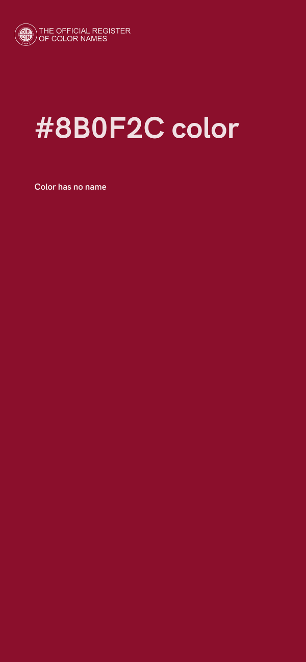 #8B0F2C color image